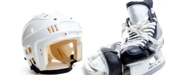 Ice Dreams Equipment Rentals - Skates and helmet picture